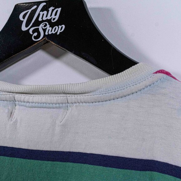 Surf Skate Striped T-Shirt Grunge INC International Concepts Large VTG 90s - Picture 10 of 14